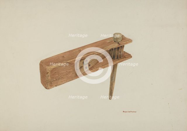 Ecclesiastical Rattle, c. 1939. Creator: R.J. De Freitas.