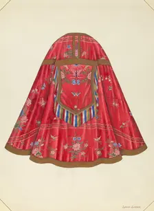 Ecclesiastical Vestment (back view), c. 1940. Creator: Syrena Swanson