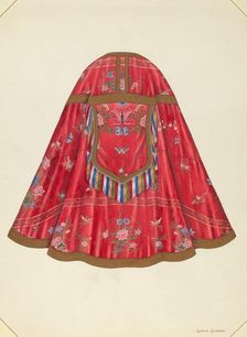 Ecclesiastical Vestment (back view), c. 1940. Creator: Syrena Swanson