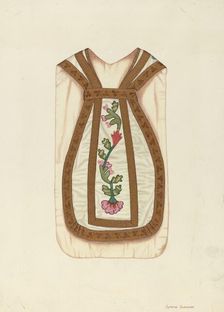 Ecclesiastical Vestment, c. 1937. Creator: Syrena Swanson