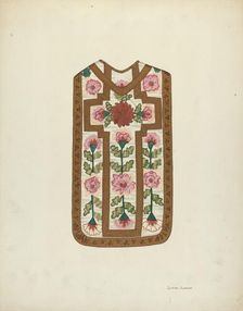 Ecclesiastical Vestment, c. 1939. Creator: Syrena Swanson