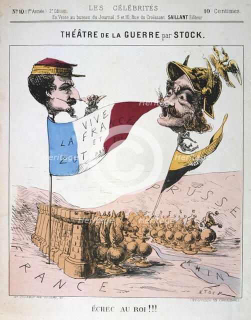 'Echec au Roi', Franco-Prussian War, 1870-1871.  Artist: Anon