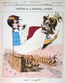 Echec au Roi Franco-Prussian War, 1870-1871. Artist: Anon