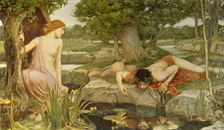 Echo and Narcissus 1903, (c1915). Creator: John William Waterhouse