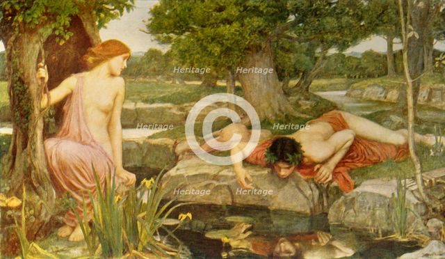 'Echo and Narcissus', 1903, (c1915). Creator: John William Waterhouse.