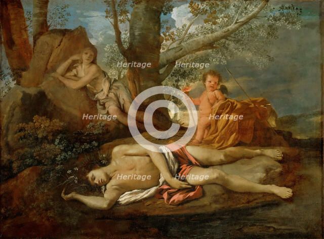 Echo and Narcissus, ca 1627. Creator: Poussin, Nicolas (1594-1665).