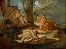 Echo and Narcissus, ca 1627. Creator: Poussin, Nicolas (1594-1665)