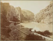 Echo Cliffs, Canyon of the Grand River, Glenwood Extension, Colorado, 1885. Creator: William Henry Jackson (American, 1843-1942)