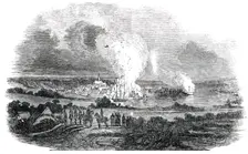 Eckernforde, on the Night of September 12-13, 1850. Creator: Unknown