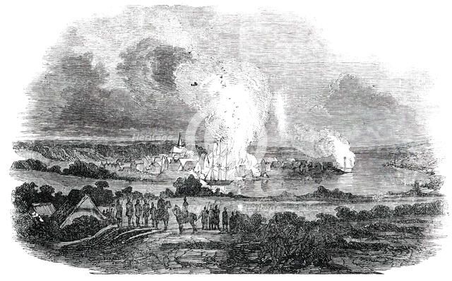 Eckernforde, on the Night of September 12-13, 1850. Creator: Unknown.