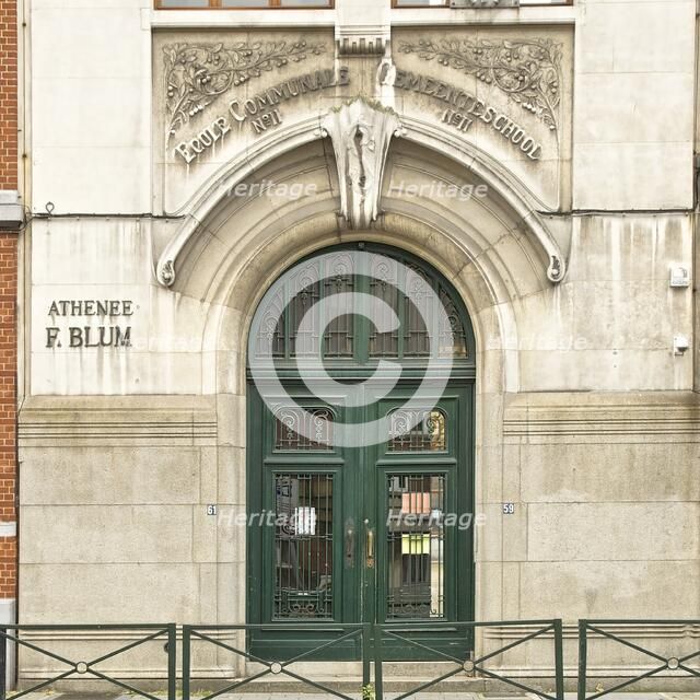 Ecole Communale, 7 Av. De Roodebeek, (1913), c2014-2017. Artist: Alan John Ainsworth.