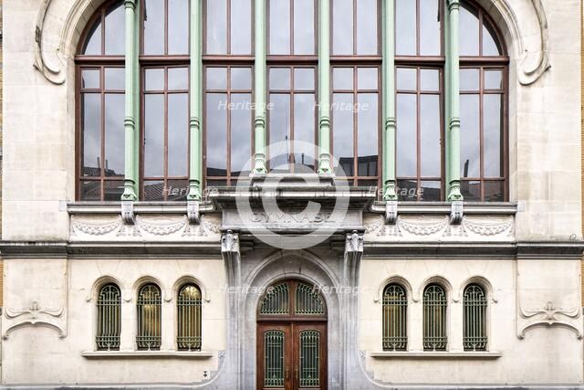 Ecole Josaphat, facing 30 Rue de la Ruche, (1907), c2014-2017. Artist: Alan John Ainsworth.