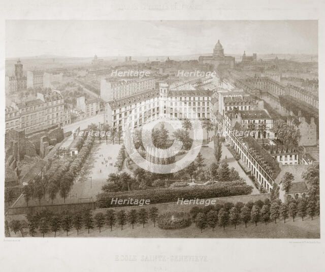 Ecole Sainte Genevieve, Paris, 1867. Artist: Anon
