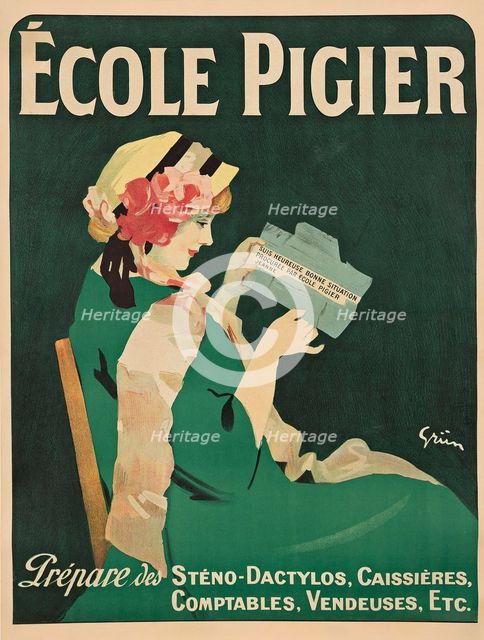 École Pigier, c1905. Creator: Jules Alexandre Grun.