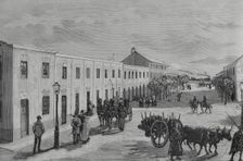 Economic houses for workers built by La Constructora Benéfica Pacífico..., Madrid, Spain, 1883. Creator: Juan Comba García