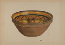Economite Bowl or Cake Mold, c. 1937. Creator: Edward White