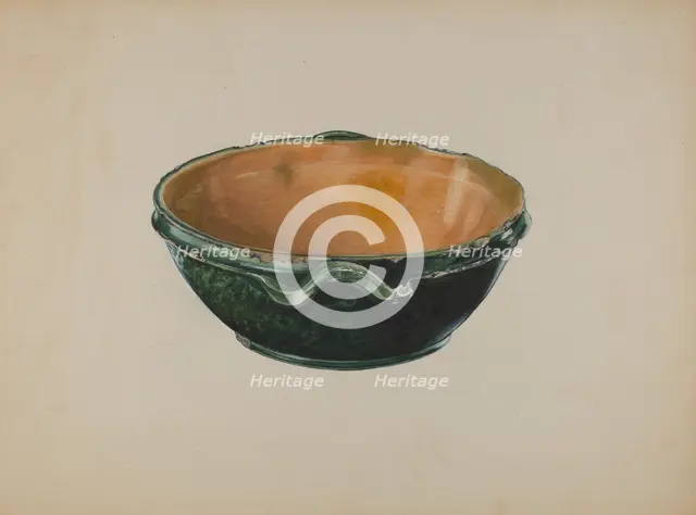 Economite Bowl or Cake Mold, c. 1937. Creator: Ralph Atkinson.