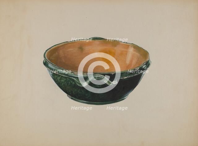 Economite Bowl or Cake Mold, c. 1937. Creator: Ralph Atkinson.