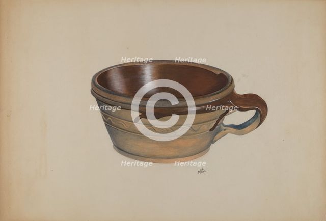 Economite Bowl w/ Handle, c. 1937. Creator: Edward White.