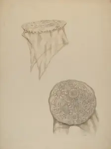 Economy White Cap, c. 1938. Creator: Eva Wilson
