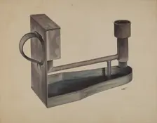 Economy Lamp, c. 1937. Creator: Edward White