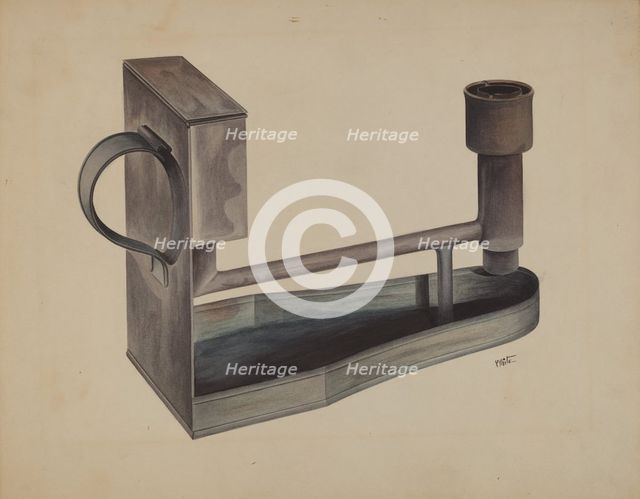 Economy Lamp, c. 1937. Creator: Edward White.