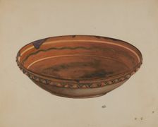 Economy Pie Plate, c. 1937. Creator: Edward White