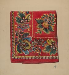 Economy Red Handkerchief, 1938. Creator: Ralph Atkinson