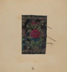 Economy Sample of Silk, 1938. Creator: Ralph Atkinson