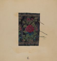 Economy Sample of Silk, 1938. Creator: Ralph Atkinson