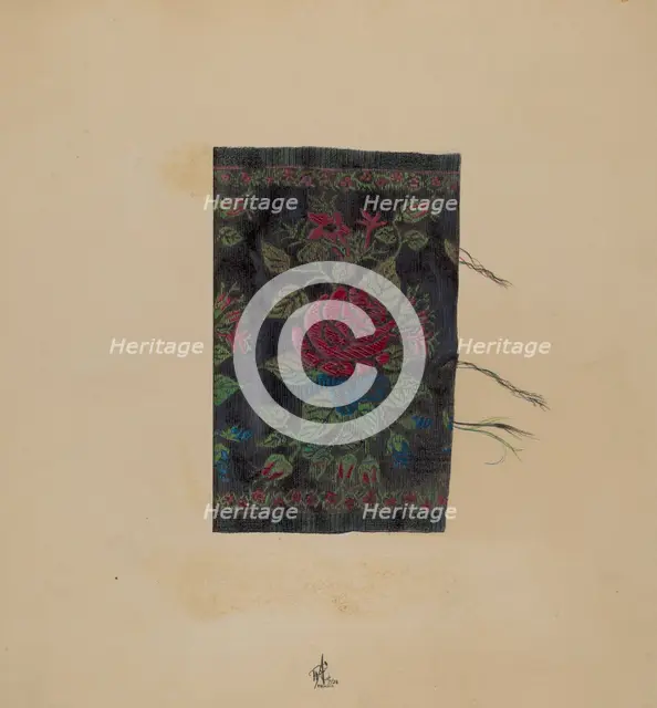 Economy Sample of Silk, 1938. Creator: Ralph Atkinson.