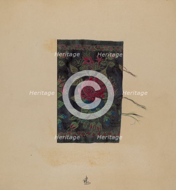 Economy Sample of Silk, 1938. Creator: Ralph Atkinson.