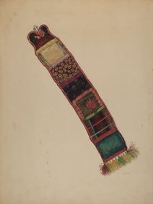 Economy Sewing Supply Holder, c. 1938. Creator: Eva Wilson