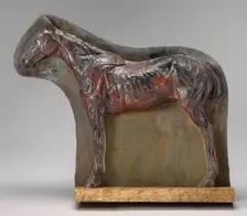 Ecorché: Relief of a Horse (Josephine), c. 1882. Creator: Thomas Eakins