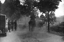 Ecrases par le Nombre; La cavalerie belge 1914. Creator: Unknown