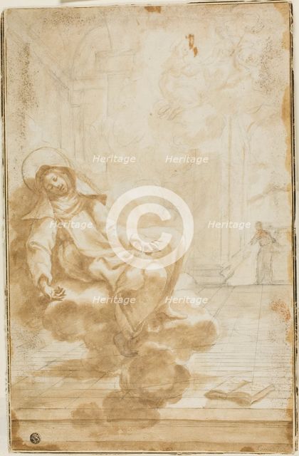 Ecstasy of a Female Saint, n.d. Creator: Domenico Piola I.