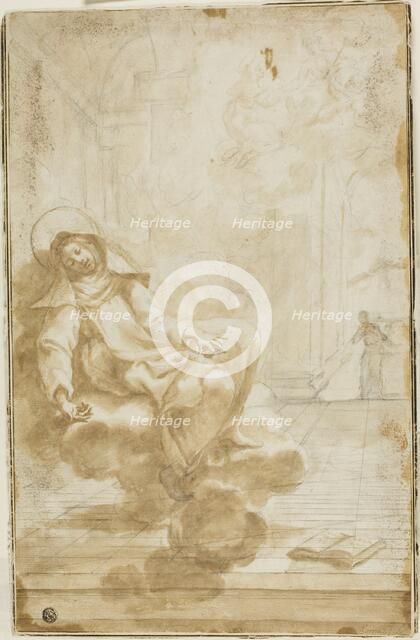 Ecstasy of a Female Saint, n.d. Creator: Domenico Piola I.