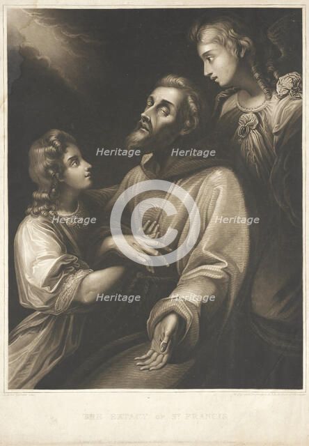 Ecstasy of Saint Francis, 1809. Creator: William Say.