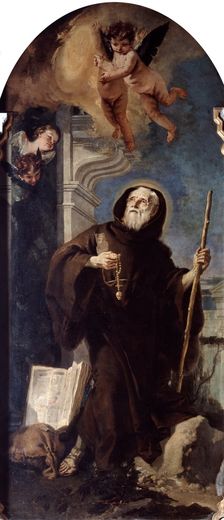 Ecstasy of Saint Francis of Paula 18th century. Artist: Giovanni Battista Tiepolo
