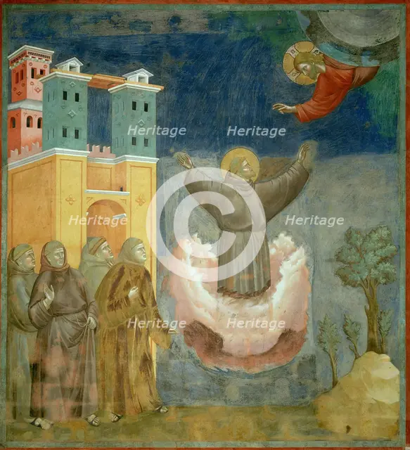 Ecstasy of Saint Francis (from Legend of Saint Francis), 1295-1300. Creator: Giotto di Bondone (1266-1377).
