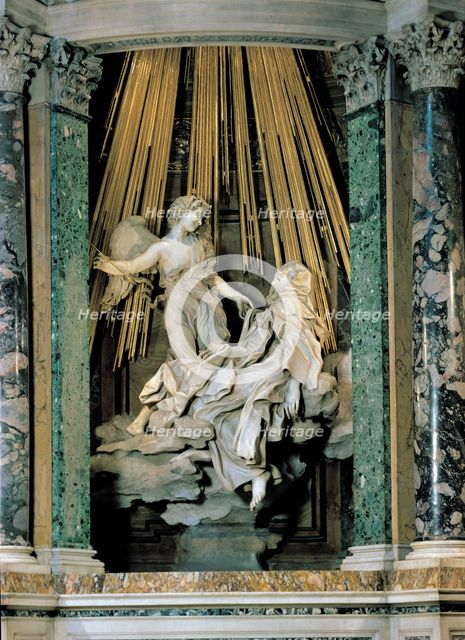 Ecstasy of St. Theresa', 1646, designed by Gian Lorenzo Bernini.