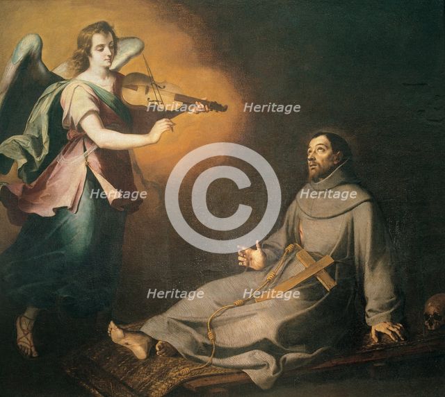  'Ecstasy of St. Francis of Assisi', oil by Bartolome Murillo.