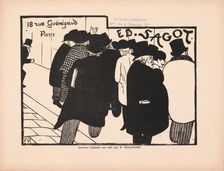 Ed Sagot--Les Amateurs d Estampes, 1892. Creator: Felix Vallotton