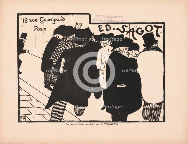 Ed Sagot--Les Amateurs d' Estampes, 1892. Creator: Felix Vallotton.