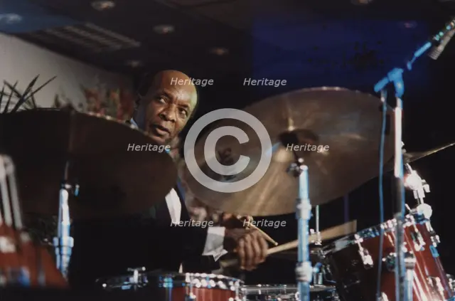Ed Thigpen, Jazz Inn Party, Nordwijk, Netherlands, 1989. Creator: Brian Foskett.