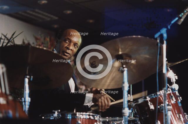 Ed Thigpen, Jazz Inn Party, Nordwijk, Netherlands, 1989. Creator: Brian Foskett.