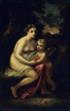 Education of Cupid, c. 1859. Creator: Narcisse Virgile Diaz de la Pena