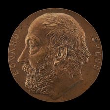 Eduard Suess, 1831-1914, Geologist [obverse], 1897. Creator: Karl Gindra