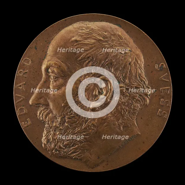 Eduard Suess, 1831-1914, Geologist [obverse], 1897. Creator: Karl Gindra.