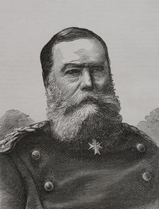 Eduard Vogel von Falckenstein (1797-1885), Prussian infantry general, 1870. Creator: Unknown